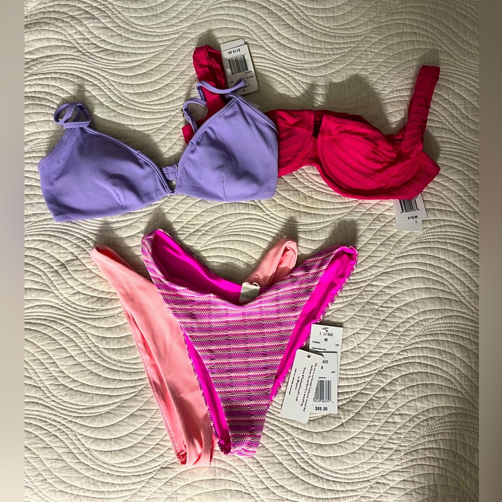 NWT l*space Camellia Bikini Set